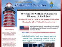 Tablet Screenshot of catholiccharities.rockforddiocese.org